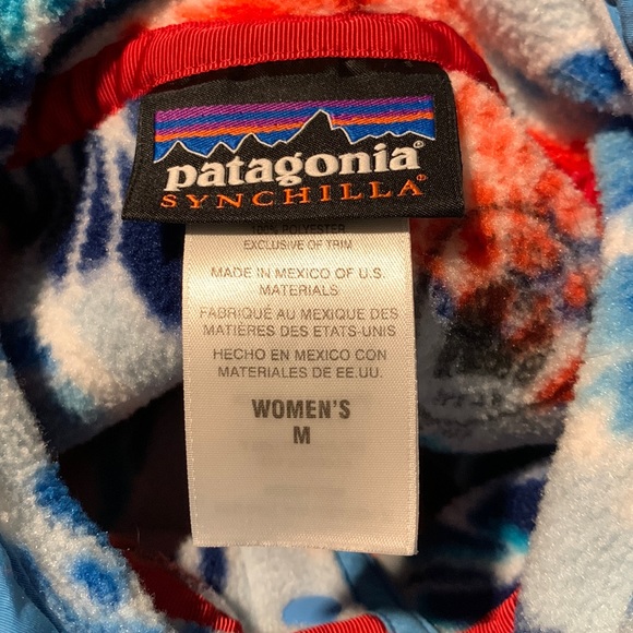 EXC Patagonia Synchilla Fleece Manoa Dusk Blue Women’s M Lightweight Snap-T 2015 - Picture 4 of 15